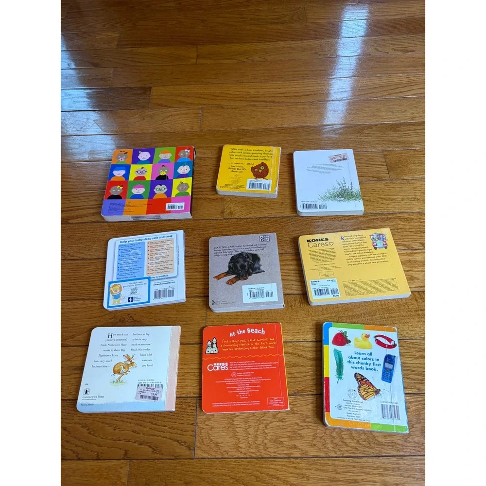 Lot of 9‎ Childrens Board Books Colors Animals Vehicles Feelings